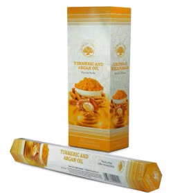 Green Tree - Turmeric and Argan Oil, hexa rökelsepinnar