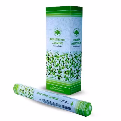 Green Tree - Delightful Jasmine, hexa rökelsepinnar