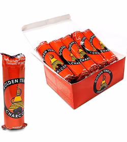 Golden Temple - Neutralt rökelsekol 40mm 100-pack