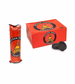 Golden Temple - Neutralt rökelsekol 33mm 10-pack