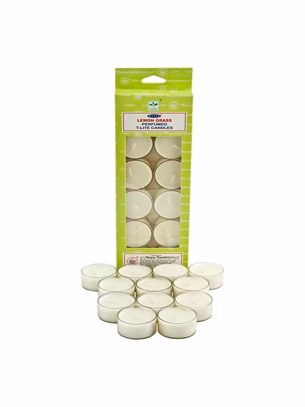 Satya - Lemon Grass, doftljus 12-pack 3h