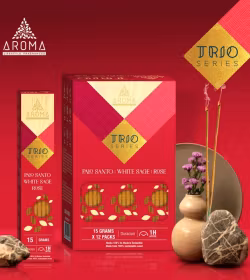 Aroma - Trio Series Rose, rökelsepinnar