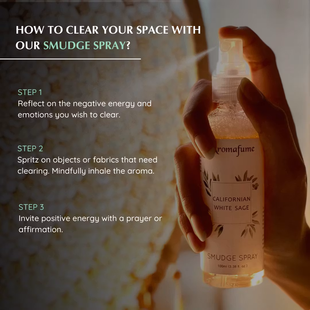 Aromafume - White Sage presentförpackning, Smudge Spray