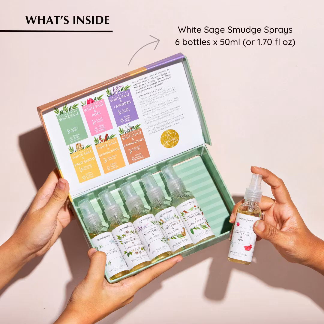 Aromafume - White Sage presentförpackning, Smudge Spray