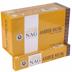 Vijayshree - Golden Nag Amber Musk, rökelsepinnar