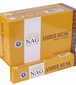 Vijayshree - Golden Nag Amber Musk, rökelsepinnar
