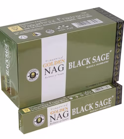 Vijayshree - Golden Nag Black Sage, rökelsepinnar