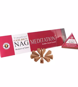 Vijayshree - Golden Nag Meditation, rökelsekoner backflow