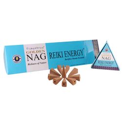 Vijayshree - Golden Nag Reiki Energy, rökelsekoner backflow