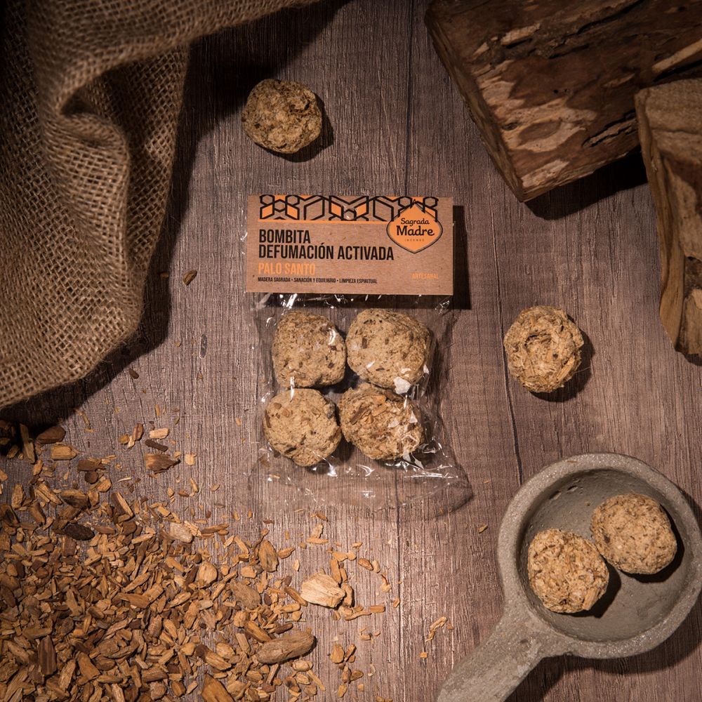 Sagrada Madre - Bombitas, Palo Santo rökelsebollar 4-pack (påse)