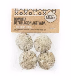 Sagrada Madre - Bombitas, 7 örter & Copal rökelsebollar 4-pack (påse)