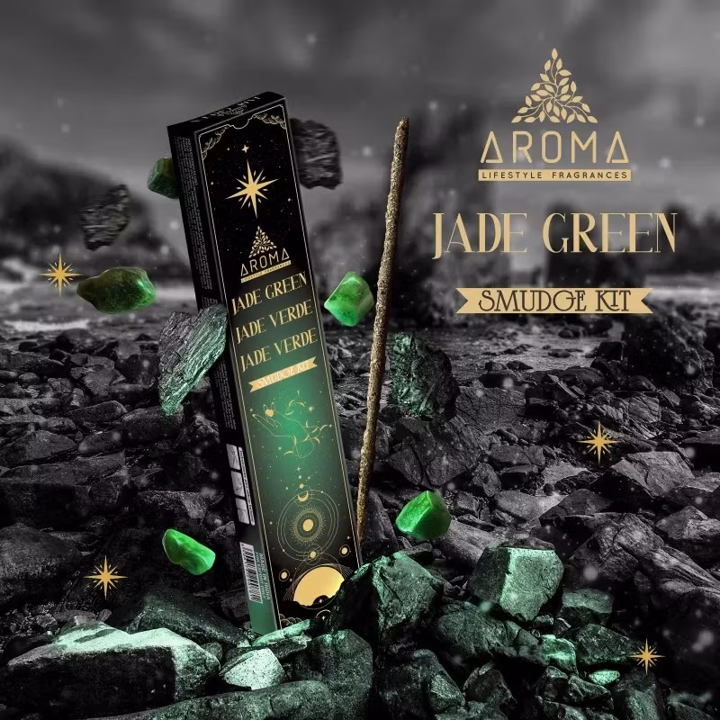 Aroma - Crystal Scents Grön Jade, rökelsepinnar