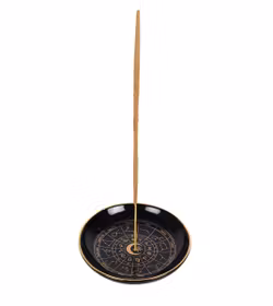 Rökelsehållare - Astrology (Svart), keramik