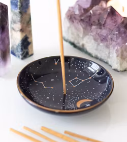 Rökelsehållare - Stjärntecken Zodiak Constellations (Blå), keramik