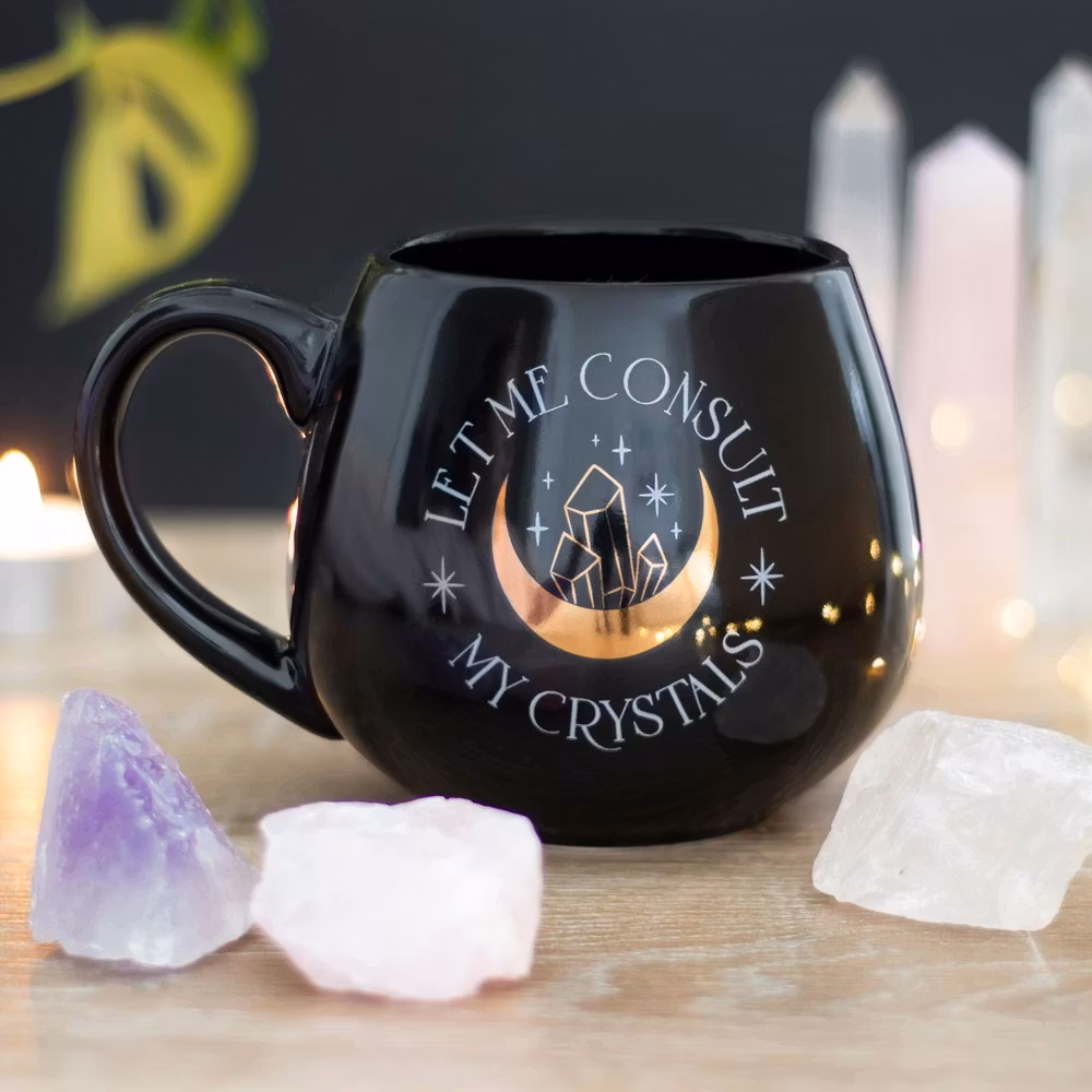Mugg, Let Me Consult My Crystals svart