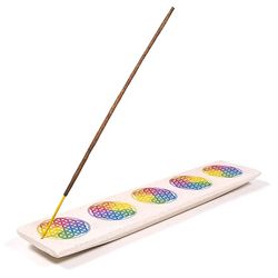 Rökelsehållare i sandsten, Flower Of Life lång
