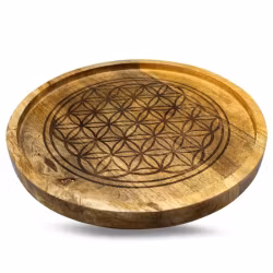 Stor bricka för kristallgrid (kristallnät), Flower Of Life