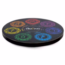 Rökelsehållare svart, Chakras rund