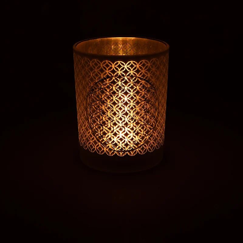 Ljuslykta stor frostat glas, Flower Of Life