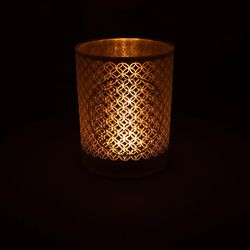 Ljuslykta stor frostat glas, Flower Of Life