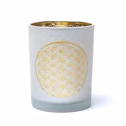 Ljuslykta stor frostat glas, Flower Of Life