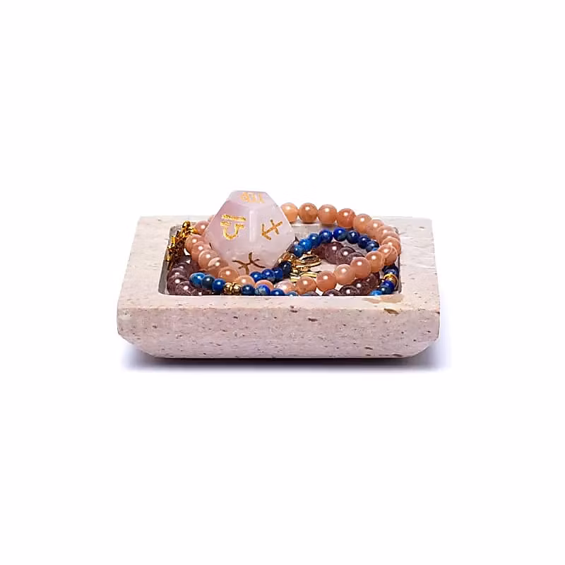 Fat i täljsten, fyrkantig beige