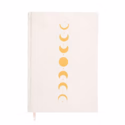 Moon Phases – A5 Journal i sammet med gyllene månfasmotiv