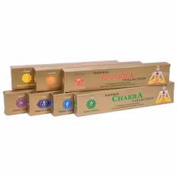 7 Chakras Golden Presentförpackning, rökelsepinnar