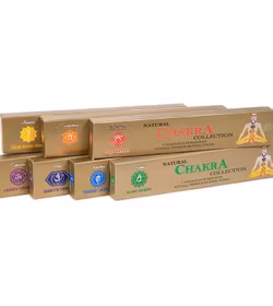 7 Chakras Golden Presentförpackning, rökelsepinnar