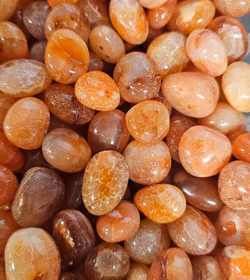 Karneol, trumlade -75% fynd sprickor (se bild!)