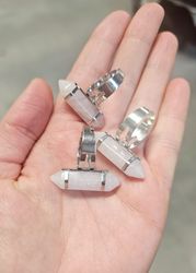 Rosenkvarts spets, ring -30% fynd utgående/ljusa