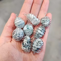 Silverpläterad spiralburar med Trädagat -50% fynd utförsäljning