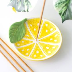 Rökelsehållare i keramik Lemon