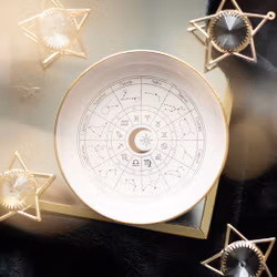 Smyckesfat & kristallskål - Astrology (Off-White), keramik