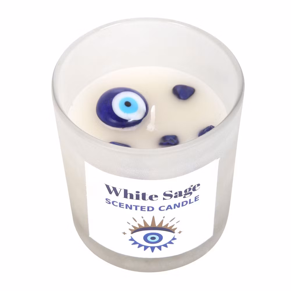Elements - Magical Eye White Sage, doftljus med Sodalit 25h