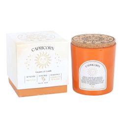 Stjärnteckenljus Stenbocken (Capricorn) - Sandalwood & Jasmine, Zodiac doftljus med Tigeröga 21h