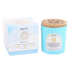 Stjärnteckenljus Fiskarna (Pisces) - Gardenia, Zodiac doftljus med Sodalit 21h