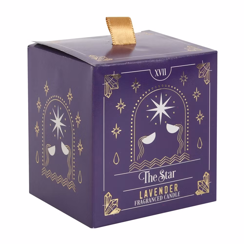 Tarot The Star - Lavender, doftljus 25h