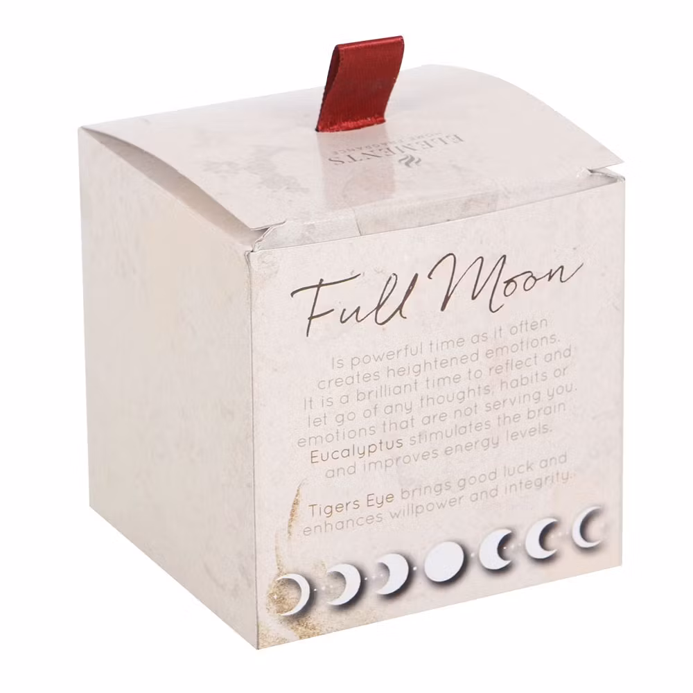 Full Moon - Eucalyptus, doftljus för manifestation med Tigeröga 25h