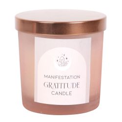 Gratitude - Wild Rose, doftljus för manifestation med Rosenkvarts 25h