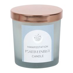 Positive Energy - White Sage, doftljus för manifestation med Bergkristall 25h