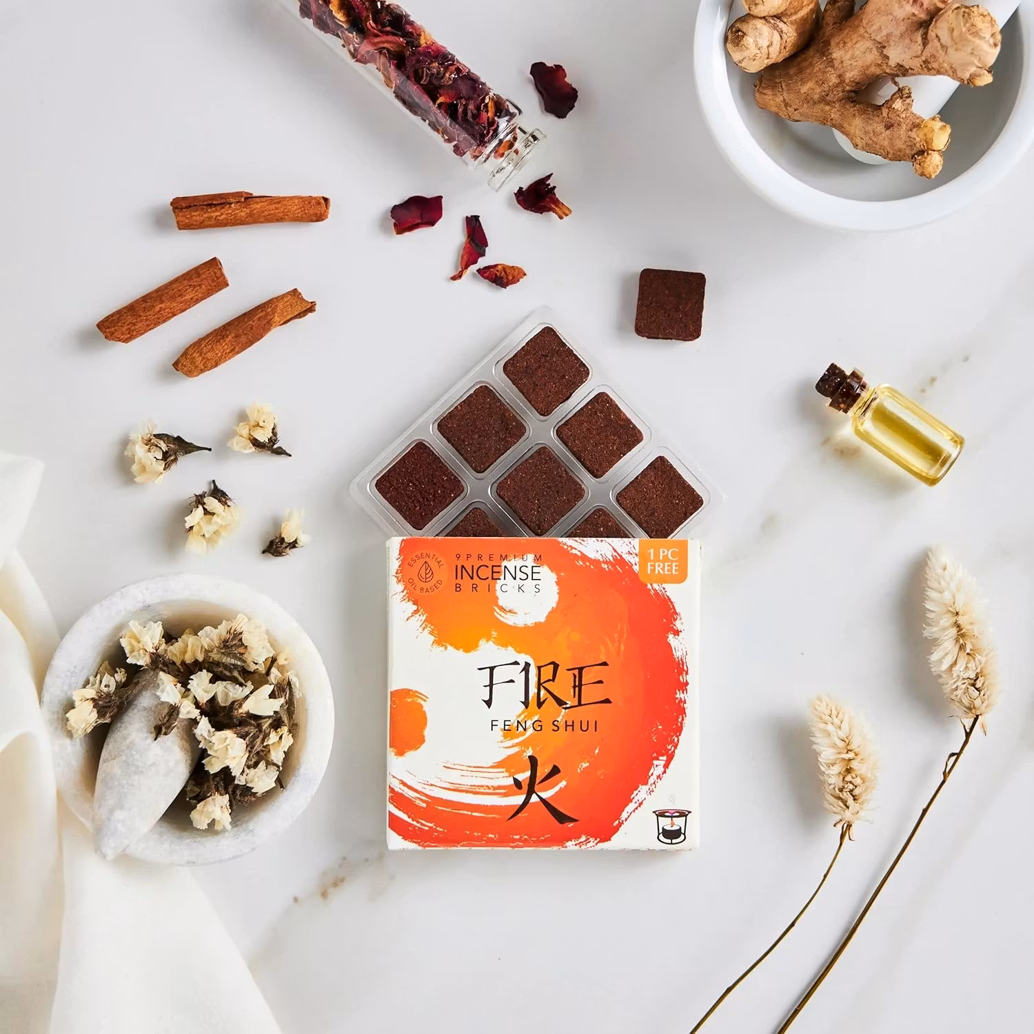 Aromafume - Feng shui Fire, rökelsebrickor
