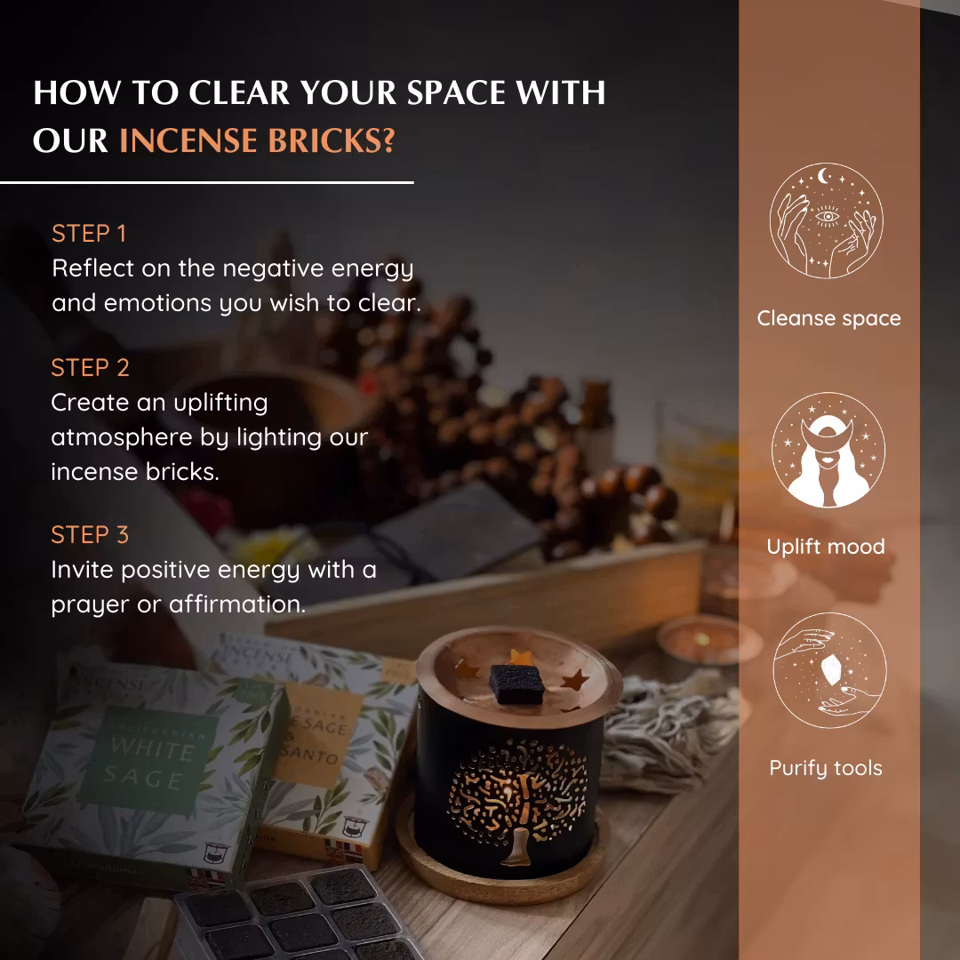 Aromafume - White Sage & Frankincense, rökelsebrickor