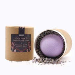 Ancient Wisdom - Muskatellsalvia & Juniper, Badbomb, badsalt & blomblad kit