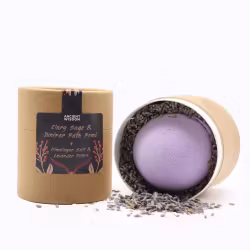 Ancient Wisdom - Muskatellsalvia & Juniper, Badbomb, badsalt & blomblad kit