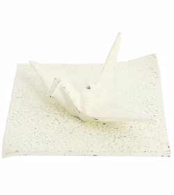 Iwachu rökelsehållare, gjutjärn Orizuru (Origami) Vit