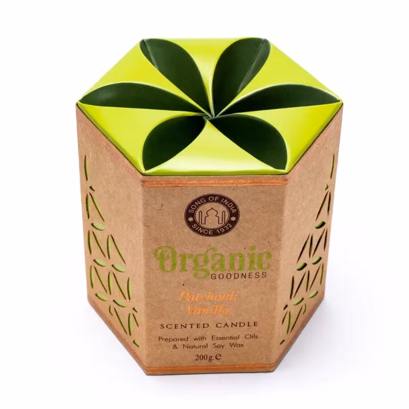 Song Of India - Patchouli Vanilla, doftljus 55h