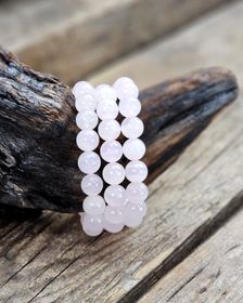 Rosa Kalcit (Manganokalcit), armband 10mm runda pärlor