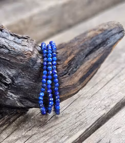 Lapis Lazuli, armband 4mm facetterade pärlor