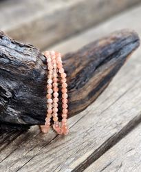 Solsten, armband 4mm facetterade pärlor
